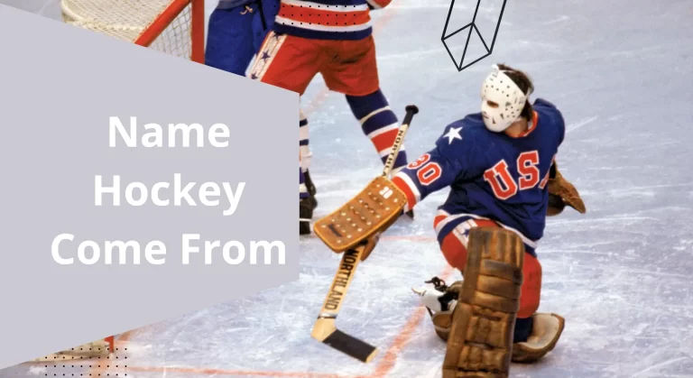 Where did the name hockey come from?