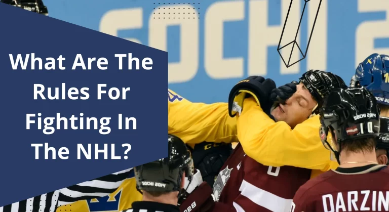 What Are The Rules For Fighting In The NHL