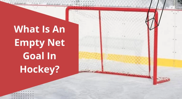 What is an empty net goal in hockey?