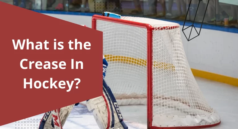 What is the purpose of the goalie crease in hockey?