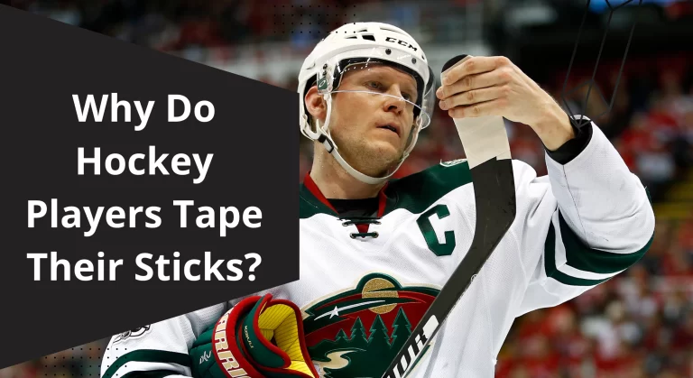 Why do hockey players tape their sticks?