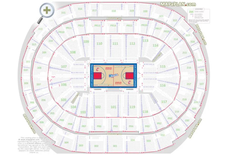 Seats In Staples Center