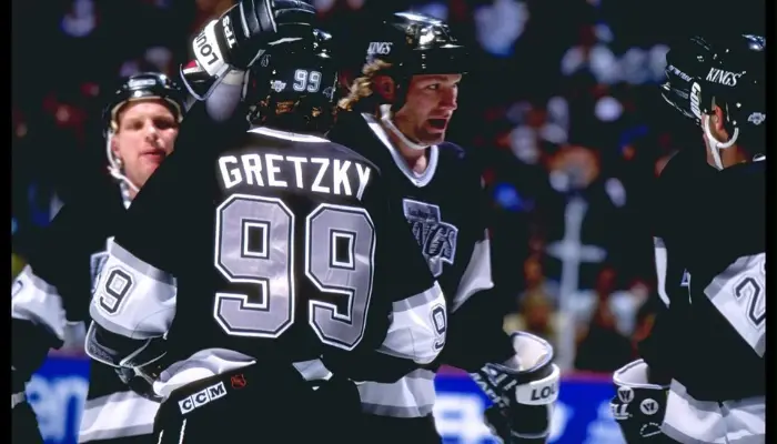 Wayne Gretzky’s first game with the Los Angeles Kings