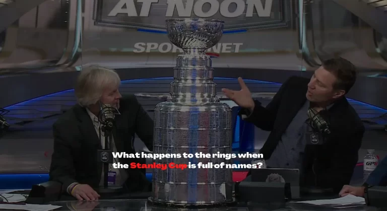 What happens to the rings when the Stanley Cup is full of names
