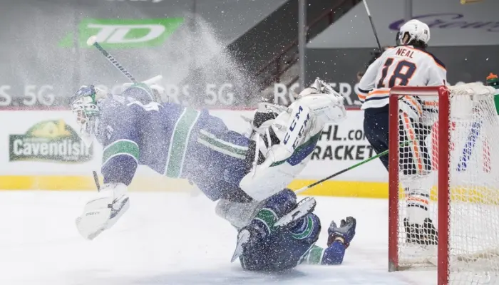 Is snowing a goalie a penalty in hockey?