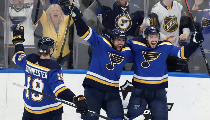 Did the Blues win the NHL West Division?